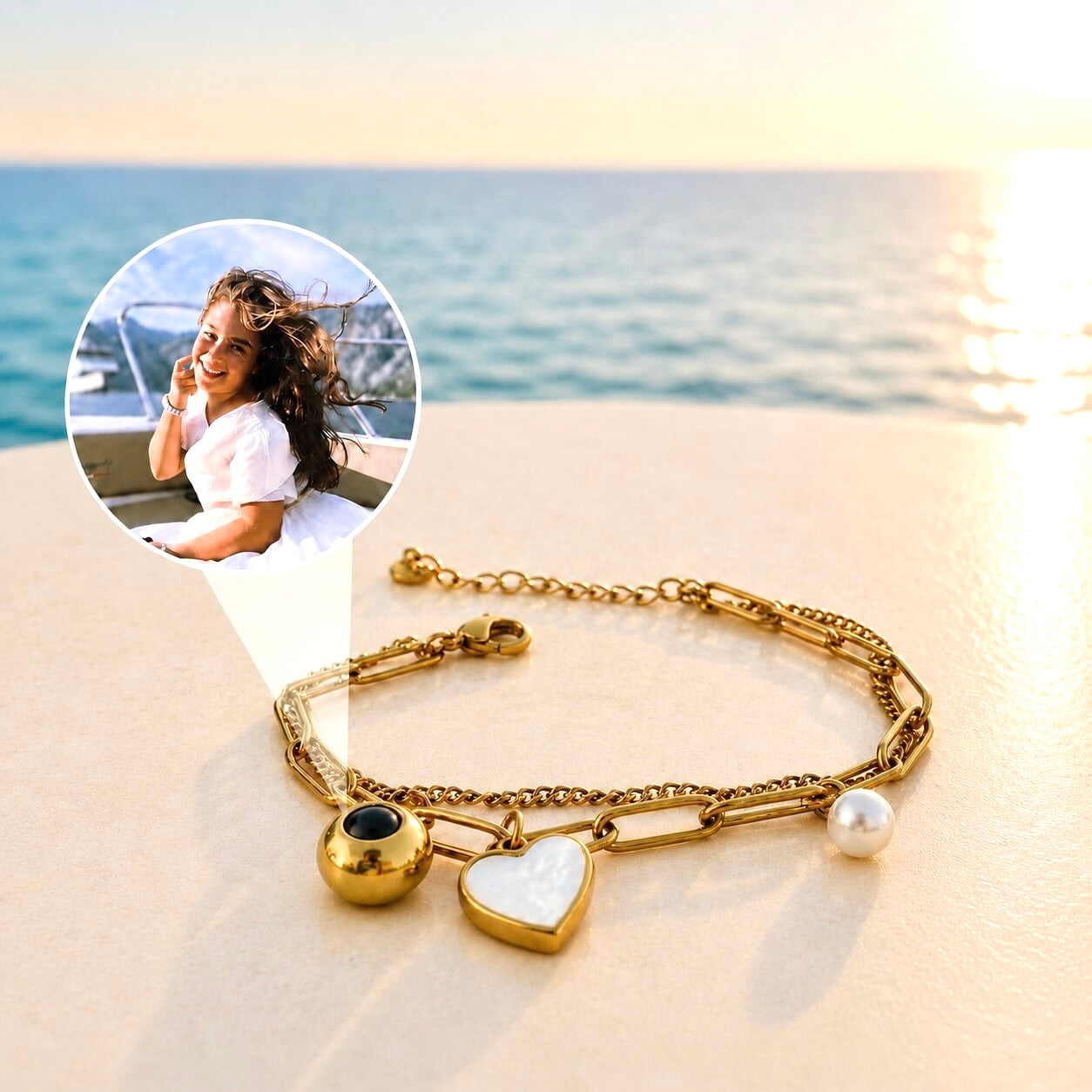 L’amour bracelet (your photo inside)